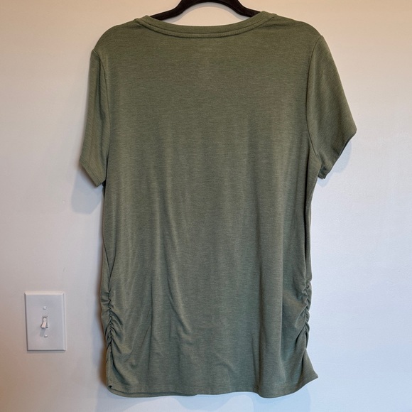 Sonoma Maternity Olive 'Hello Pumpkin' Short Sleeve Tee Size XL - Picture 6 of 6